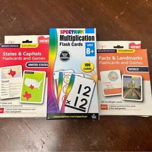 Spectrum Educational Flash Cards Set - Colorful Learning Tools